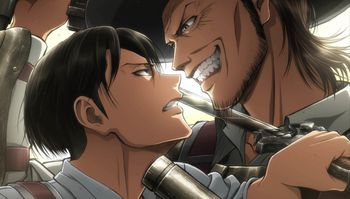 「进击的巨人Season3」更新第二弹视觉图！兵长与凯尼兵刃对峙！
