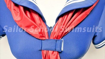 夏季绅士福利又来了！水手服泳衣发售！男女皆可穿…